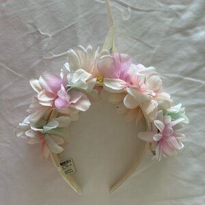 Icing Floral Headband with Pink and White Blooms